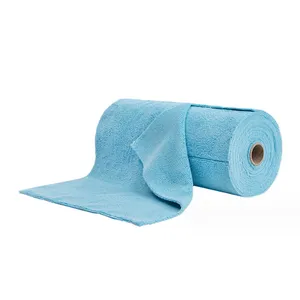 Factory direct custom cheap disposable microfiber cleaning cloth in roll for car wash