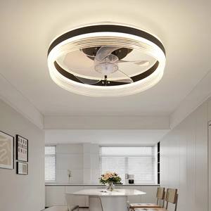 Ventilador de Techo Inteligente Específico para Dormitorio, Luz de Espectro Completo Regulable, Silencioso (<30dB), Diseño Metálico Empotrado, 5 Aspas, APP/Control Remoto - Product Image 3