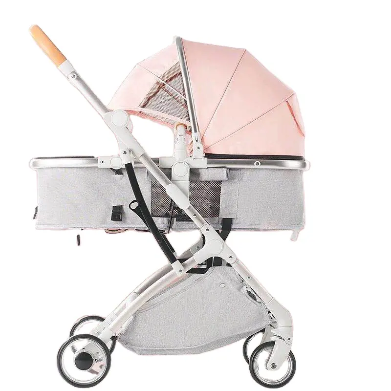 Luxe Kinderwagen Draagbare Lichtgewicht Travel Kinderwagens Gemakkelijk Carry Kinderwagen