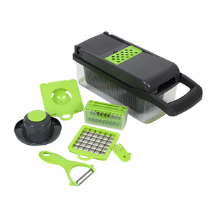 Cortador de verduras de alta calidad, cortador de alimentos Manual con contenedor para herramientas de cocina - Product Image 6