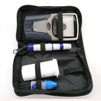 Lecteur de glycémie de voyage personnalisé sac de rangement pour glucomètre trousse de test du diabète trousse de glucomètre organisateur diabétique