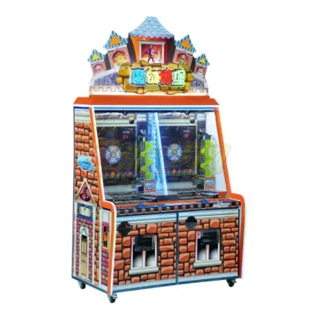 Hot selling Magic Castle Münz betriebene Arcade Amusement Lottery Ticket Coin Pusher Spiel automat Zum Verkauf