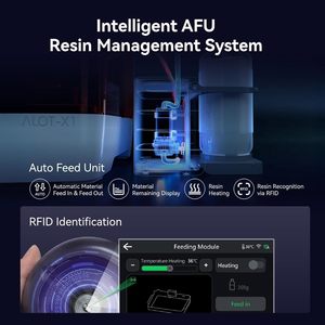 เครื่องพิมพ์สามมิติ Creality Halot-X1 Combo หน้าจอ LCD ขาวดำ 16K ขนาด 10.1 นิ้ว ความเร็วสูง 170 มม./ชม. ระบบจัดการเรซิ่นอัจฉริยะ ประกอบเสร็จสมบูรณ์พร้อมใช้งานอัตโนมัติ - Product Image 5