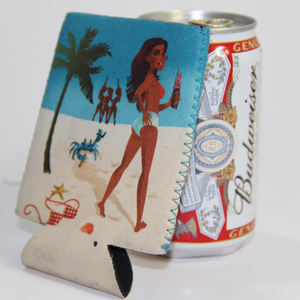 Katlanabilir süblimasyon içecek soğutucu özel baskı logo neopren kutu içecek tutucusu promosyon reklam tatil tarzı hediye - Product Image 1