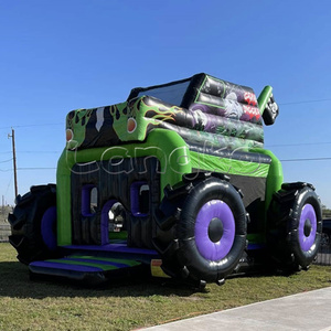 Structure gonflable géante Monster Truck <span class=keywords><strong>Gravedigger</strong></span> pour événements et activités intérieures, idéale pour la location de fêtes - Product Image 3