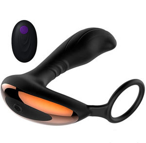 Aufladen Silikon elektrische Prostata-Massage Anal Plug Mit Fernbedienung, <span class=keywords><strong>2</strong></span> in 1 Leistungs starke Prostata-Massage gerät Spielzeug für Männer Sex - Product Image 5