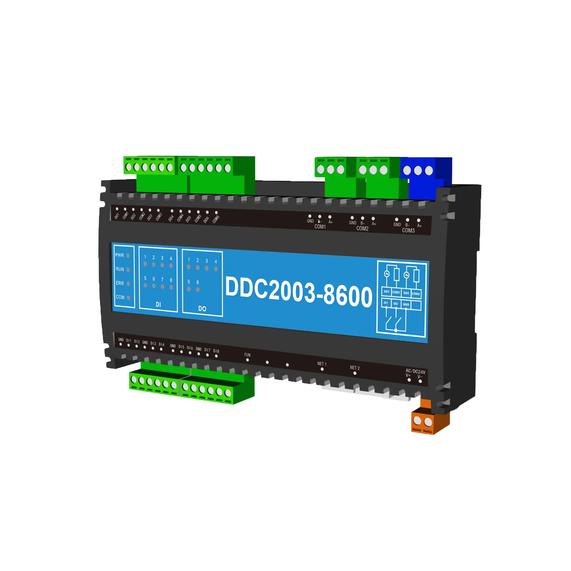 Iot 솔루션 모니터링을 위한 Milesgo DDC 컨트롤러 HMI 올인원 지원 DI/DO Modbus BACnet 프로토콜