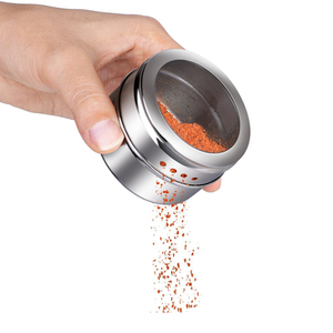 Magnetic Spice Jars Magnetic Storage Tins With Wall Mounted Rack And Free Spice Labels