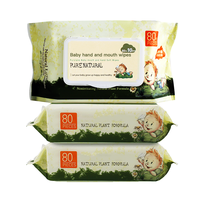 Grosir PH Balance Natural OEM, Tisu katun perawatan kulit tisu bayi tisu basah 80 buah