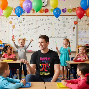 Camiseta de Feliz Día de Pi 3.14 con Juego de Palabras de Matemáticas para Hombres, Mujeres y Niños, Ropa Promocional para Fiestas de Cumpleaños - Product Image 3