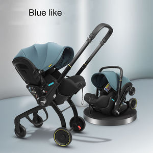 Poussettes <span class=keywords><strong>3</strong></span> en <span class=keywords><strong>1</strong></span> avec siège <span class=keywords><strong>auto</strong></span> pliable pour nouveau-né, chariot de poche, poussette pour enfants - Product Image 4
