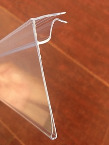 Meethope rivenditore Negozio supermercato 6-10mm H pvc di plastica <span class=keywords><strong>mensola</strong></span> di <span class=keywords><strong>Vetro</strong></span> striscia dati porta etichetta - Product Image 4