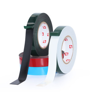 Ruban adhésif <span class=keywords><strong>mousse</strong></span> PE noir double face éponge douce pour coller <span class=keywords><strong>plaque</strong></span> d'immatriculation auto logo métal - Product Image 2