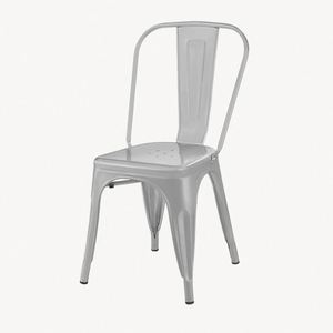 Silla de comedor vintage apilable de estilo industrial moderno al por mayor, silla de metal de hierro para cafetería y restaurante - Product Image 2