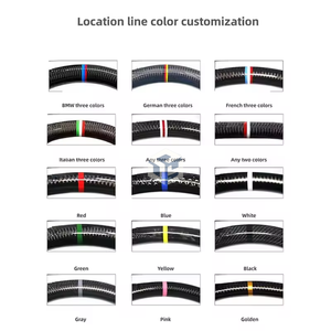 Volante de Madera de Durazno Negro/Rojo de Nuevo Estilo para Automóvil, Compatible con Land Rover Range Rover Vogue 2013-2017, Actualizaciones 2023 L460 - Product Image 4