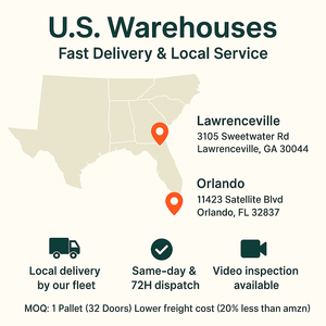 Thiết kế hiện đại prehung 6 tấm trắng rỗng lõi MDF gỗ kết cấu đúc cửa cho nội thất phòng ngủ - Product Image 6