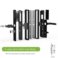 Serrure de porte intelligente WiFi TYSH S002 avec empreinte digitale, mot de passe, carte IC et déverrouillage via l'application Tuya pour porte en acier