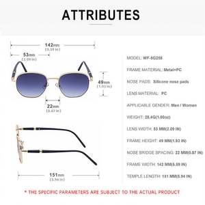 Gafas de Sol Unisex con Marco Cuadrado de Aleación, Diseño Moderno 2025, Protección UV400, Estilo Punk Redondo para Conducir - Product Image 5