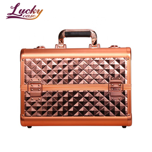 Caja de aluminio de lujo <span class=keywords><strong>para</strong></span> cosméticos, neceser <span class=keywords><strong>profesional</strong></span> <span class=keywords><strong>para</strong></span> maquillaje, <span class=keywords><strong>manicurista</strong></span>, <span class=keywords><strong>Maleta</strong></span> de viaje, organizador de cosméticos, estuche de tren de maquillaje - Product Image 1