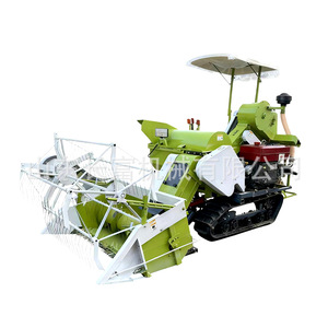 Mini Cosechadora de Arroz con Transmisión por Engranajes, Cosechadora de Granos de Arroz Verde de Alta Productividad - Product Image 1