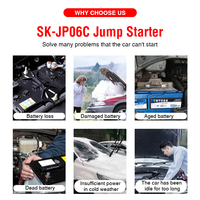 JumpBooster Portable 10400mAh 12V Batterie de démarrage d'urgence pour voiture, Power Bank, Démarreur de voiture avec charge Type-C