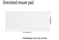 Tapis de souris personnalisé promotionnel avec logo, en tissu caoutchouté chauffant par sublimation, multi-certifié, tailles personnalisées, pour le gaming et le bureau