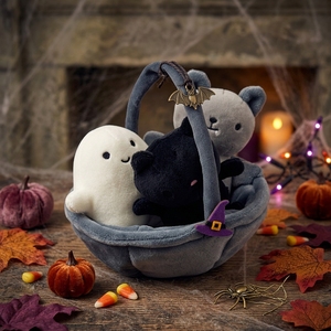 2026 Jellyca Ghoulish Cat Owl and Skull Planter con imbottitura in cotone PP; Peluche Spooky Ghost Mummy <span class=keywords><strong>Bob</strong></span> per Halloween - Product Image 1