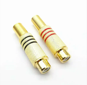 Conector chapado en oro de alta calidad Conector de altavoz Conector RCA - Product Image 4