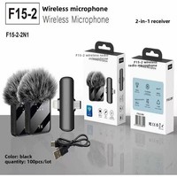 Neues Kabelloses Lavalier-Mikrofon F11/F15/F16/F17 mit Geräuschunterdrückung für 5.0 20Hz-20kHz Frequenzgang für Außeneinsatz