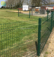 Panneaux de clôture 3D pliables pour pelouse de jardin, en treillis métallique galvanisé, anti-corrosion, durables, pour la protection des parterres de fleurs