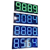 Letrero LED Impermeable para Precio de Gasolina, 4 Dígitos, Matriz de Puntos Rojos, Tablero LED para Precio de Combustible, Pantalla Digital para Gasolinera