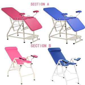 Tempat tidur ujian klinik ginekologi meja Obstetri Metal dengan garansi 1 tahun pengiriman <span class=keywords><strong>Gyno</strong></span> kursi ujian - Product Image 6