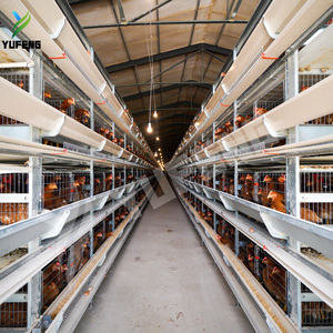 Cages à poules pondeuses de type H, 4 niveaux, alimentation automatique, acier Q235, galvanisation à chaud, cage pour la production d'œufs, 90-200 poulets - Product Image 2