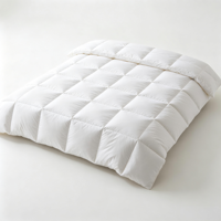 Couette en duvet de canard blanc anti-déformation avec boîte de rangement intégrée
