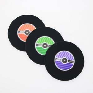 Factory Suppliers Custom Product Custom Shape Pvc Silicone <b>clear</b> Cup Coasters with logo - Product Image 2