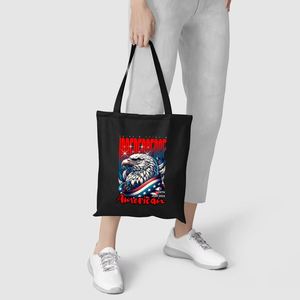 DLBZ Vente en gros de sacs fourre-tout en toile à poignée en corde, élégants, résistants, écologiques, durables, grande capacité, personnalisés pour la fête de l'Indépendance - Product Image 4