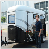 Remorque pour 3 chevaux à prix d'usine, personnalisable, conforme aux normes australiennes, avec porte, type caravane pour chevaux