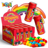 Chinese fabriek groothandel bulk private label OEM custom 30g Skittle-type kauwgom in pot gemengde fruit smaak Halal kauwgom