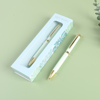 Großhandel Custom Logo Werbe Kugelschreiber Sport Design Metall Stift Box 1.0mm Schreiben Neuheit Business Meeting Geschenks ets