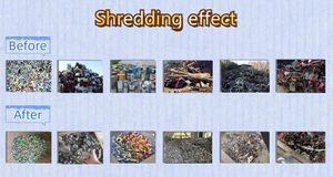 Chất lượng cao giá thấp Twin Trục kim loại lốp đóng hộp Shredder kim loại phế liệu Shredder máy - Product Image 5