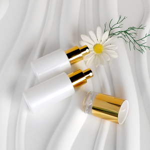 Flacon à tête de pulvérisation de lotion de luxe personnalisé 50ml 80ml 100ml flacons à pompe de lotion en verre pour emballage cosmétique - Product Image 5