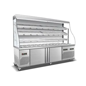 Commercial Open Display Fridge Refrigeration Equipment Display Fridge For Fish Commercial Display Cabinet