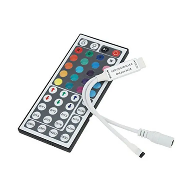 5-24V RGB strip light remote control dimmer 44 key mini infrared controller