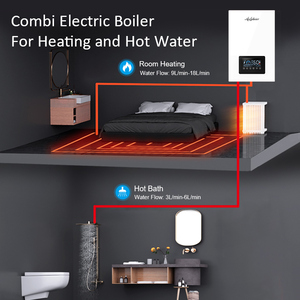 Chaudière électrique avec pompe et réservoir d'expansion 6 kW à 24 kW, murale, pour chauffage et eau chaude de toute la maison, 220 V 380 V, Italie - Product Image 4
