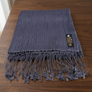 Widened Design Version Nostalgia Business Formal Occasion Nepal Imported Twill Unisex Scarf Classic Design Simple 70% <b>Wool</b> 30% - Product Image 2