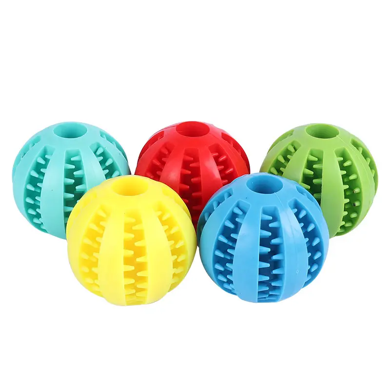 Hot Selling Rubber Pet Chew Tool Zähne Ungiftig Elastische Zähne Clean Ball Interaktiver Spielzeug ball