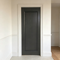 Portes intérieures en bois massif noir, insonorisées, sur mesure, en dalles de verre, style moderne et luxueux, fabrication en gros XIYATECH.