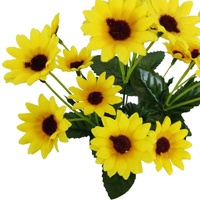 Bouquet de tournesol à main transfrontalier simulé fausse fleur pour la décoration de la maison et la photographie pour la Saint-Valentin