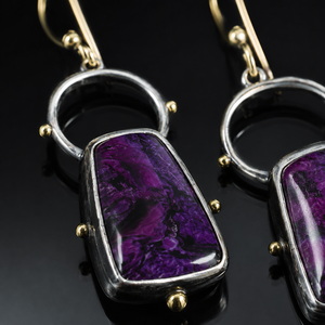 Orecchini Creativi a Forma di Ragazza Viola, Gioielli Colorati alla Moda per Donne - Product Image 4