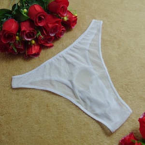 Lingerie sexy pour hommes, sous-vêtements transparents, maille hautement élastique, révélant le pénis, caleçons/strings, vente en gros auprès des fabricants. - Product Image 4